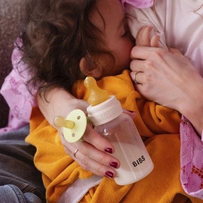 Bibs baby bottle nipple round silicone 2 pack slow flow
