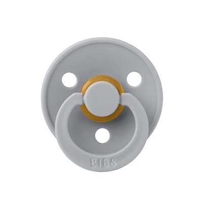 Bibs pacifier colour 2 pack latex size 2 vanilla/cloud