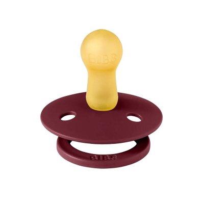 Pack de 2 sucettes colour caoutchouc 0-6 mois dusty pink et elderberry