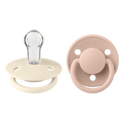Pack de 2 sucettes de lux silicone taille unique ivory et blush
