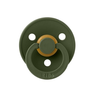 Pack de 2 sucettes colour caoutchouc 18 mois+ sage et hunter green