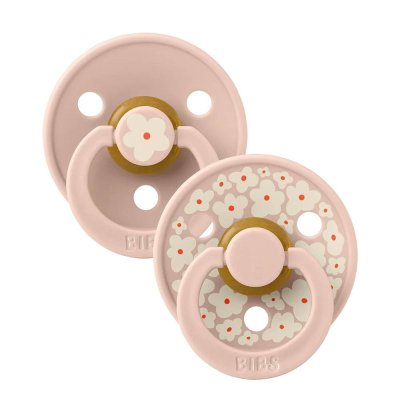 Pack de 2 sucettes colour caoutchouc jasmine 0-6 mois blush mix