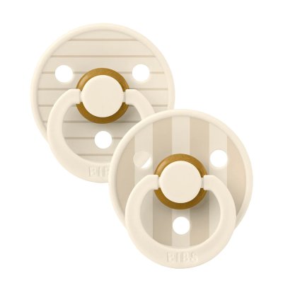 Pack de 2 sucettes colour caoutchouc 6 mois+ pin ivory vanilla mix