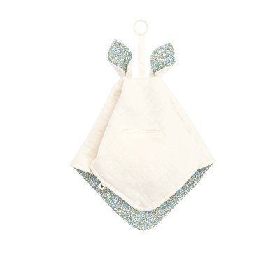 Doudou plat kangourou liberty eloise ivory