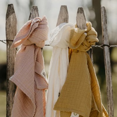 Pack de 2 langes 70x70 cm ivory