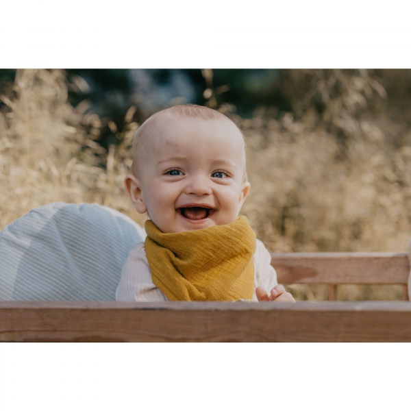 Bavoir bandana pale butter Bibs
