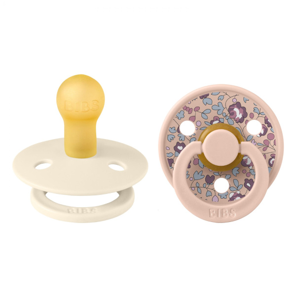 Pack de 2 sucettes colour caoutchouc liberty 0-6 mois eloise blush mix Bibs
