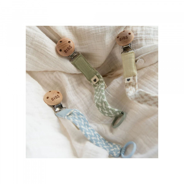 Attache sucette blush et ivory Bibs