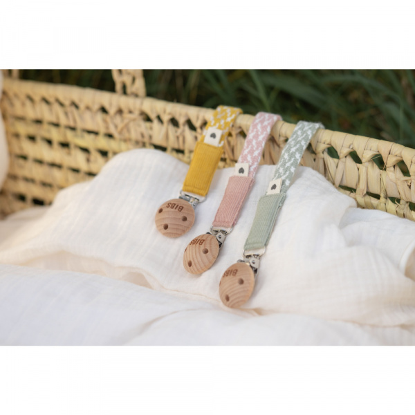 Attache sucette petrol et baby blue Bibs