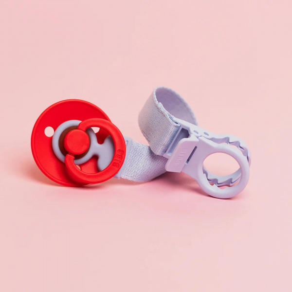 Attache tétine loop bleu clair Bibs