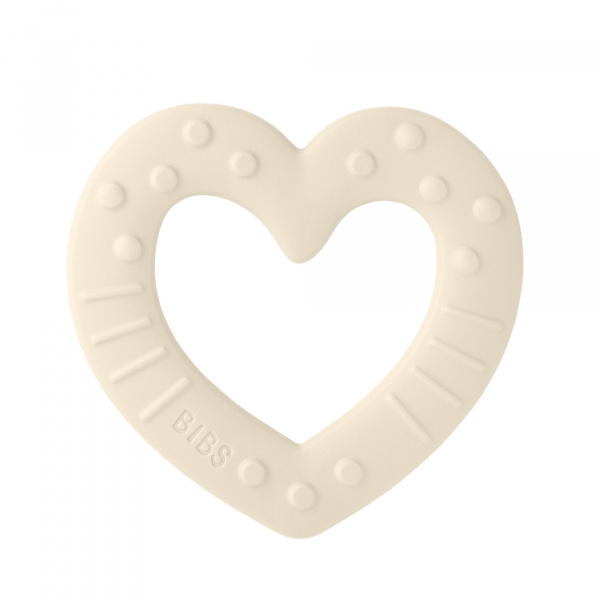 Anneau de dentition coeur ivory Bibs