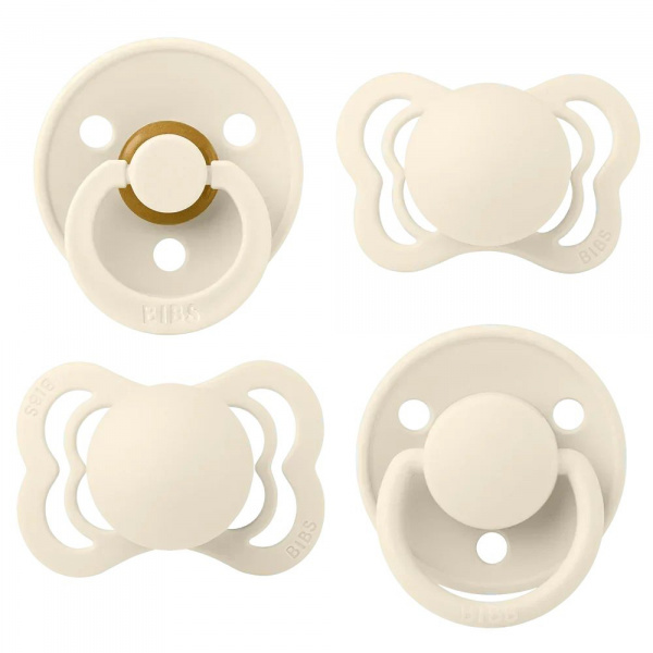 Bibs pacifiers try-it collection size 2 ivory Bibs
