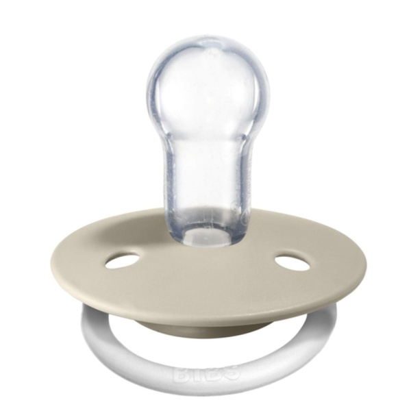 Pack de 2 sucettes de lux silicone taille unique phosphorescente blush et vanilla Bibs