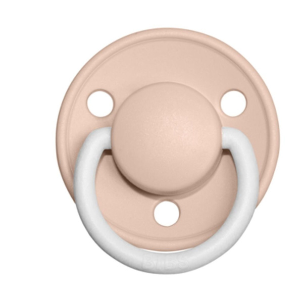 Pack de 2 sucettes de lux silicone taille unique phosphorescente blush et vanilla Bibs