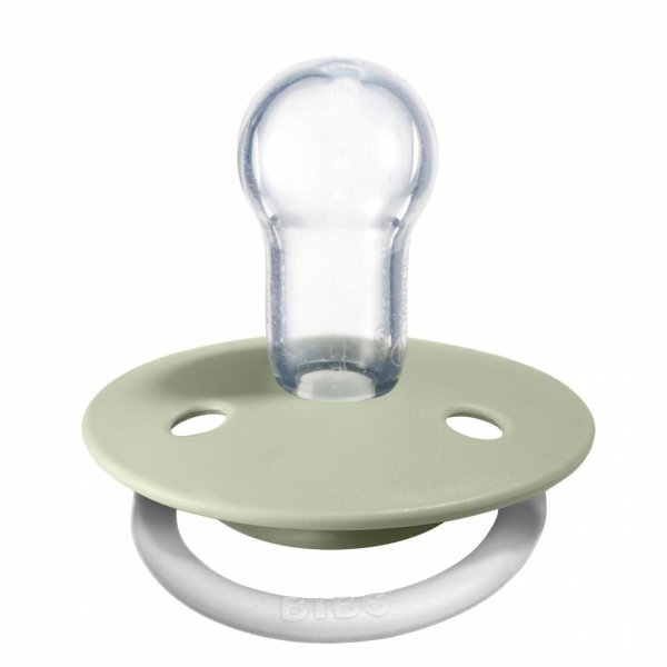 Pack de 2 sucettes de lux silicone taille unique phosphorescente sage et cloud Bibs