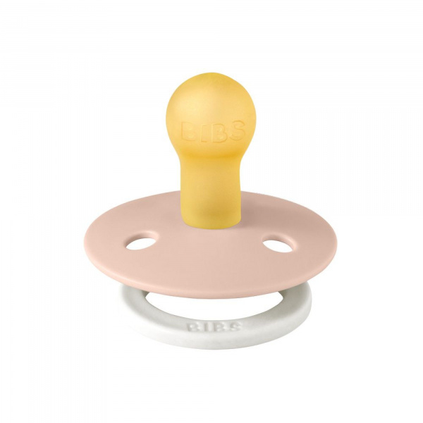 Pack de 2 sucettes colour caoutchouc phosphorescente 0-6 mois blush et vanilla Bibs