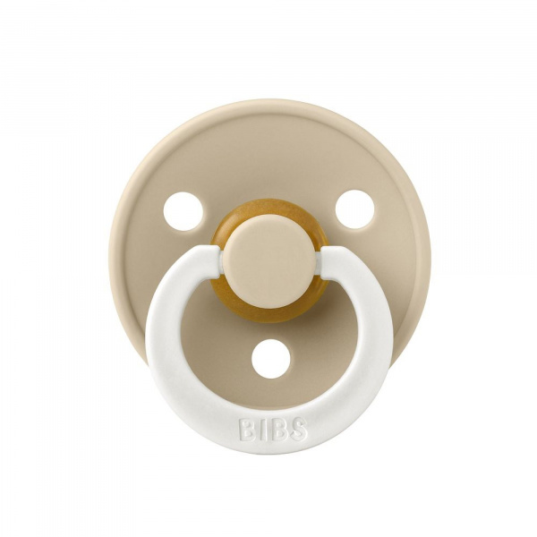 Pack de 2 sucettes colour caoutchouc phosphorescente 0-6 mois blush et vanilla Bibs