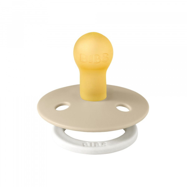 Pack de 2 sucettes colour caoutchouc phosphorescente 0-6 mois blush et vanilla Bibs