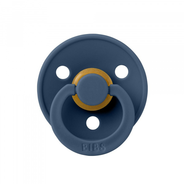 Pack de 2 sucettes colour caoutchouc 0-6 mois deep space et petrol Bibs