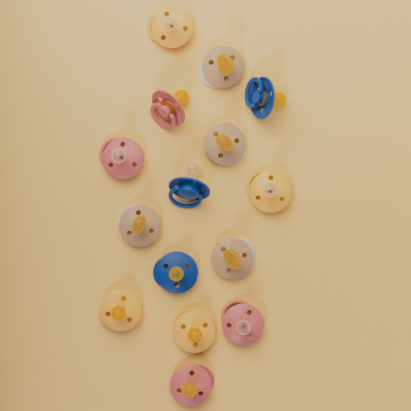 Pack de 2 sucettes colour caoutchouc 6 mois+ dark oak et blush Bibs