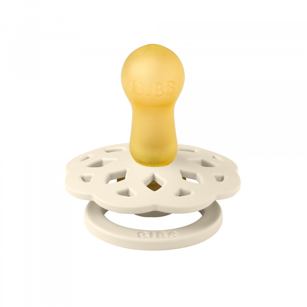 Pack de 2 sucettes bohème caoutchouc 6 mois+ ivory et sage Bibs