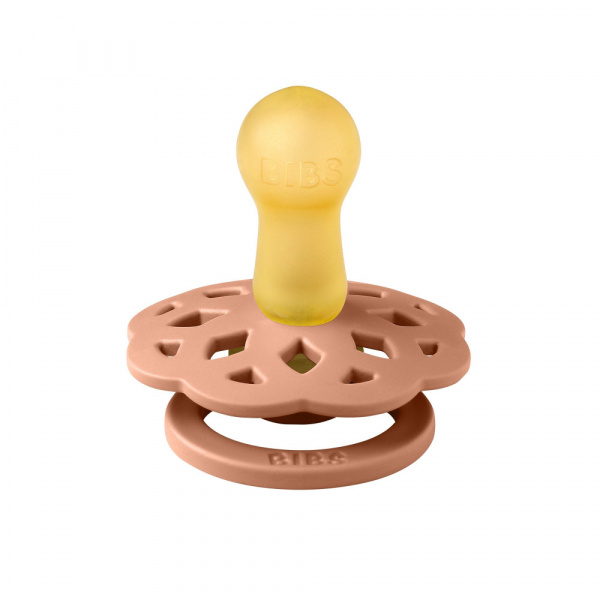 Pack de 2 sucettes bohème caoutchouc 6 mois+ peach et woodchuck Bibs