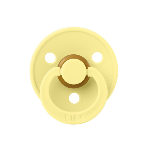 Pack de 2 sucettes colour caoutchouc 6 mois+ jaune sunshine et violet sky Bibs