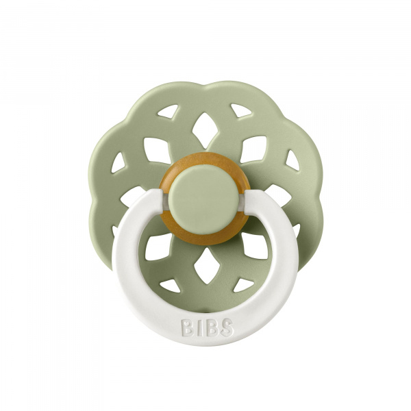 Pack de 2 sucettes bohème caoutchouc phosphorescente 6 mois+ sage et cloud Bibs