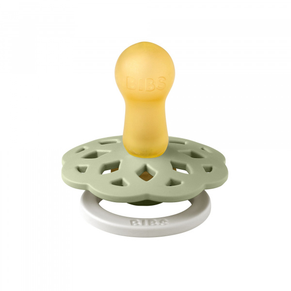 Pack de 2 sucettes bohème caoutchouc phosphorescente 6 mois+ sage et cloud Bibs