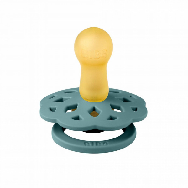 Pack de 2 sucettes bohème caoutchouc 0-6 mois baby blue et island sea Bibs