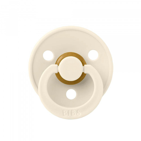 Pack de 2 sucettes colour caoutchouc symétrique 6 mois+ ivory et blush Bibs