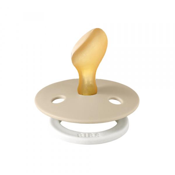 Pack de 2 sucettes colour caoutchouc anatomique phosphorescente 0-6 mois blush et vanilla Bibs