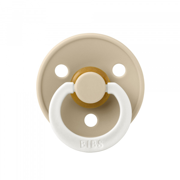 Pack de 2 sucettes colour caoutchouc anatomique phosphorescente 6 mois+ blush et vanilla Bibs