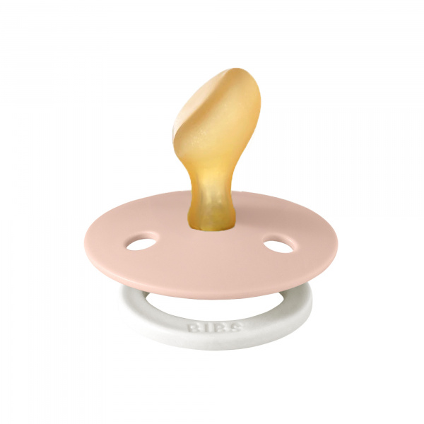 Pack de 2 sucettes colour caoutchouc anatomique phosphorescente 6 mois+ blush et vanilla Bibs