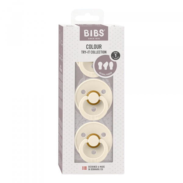 Pack de 3 sucettes try-it ivory Bibs