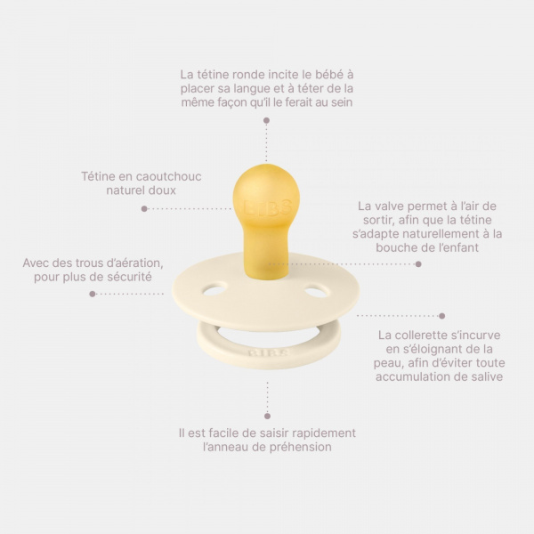 Pack de 2 sucettes colour caoutchouc 6 mois+ island sea et forest lake Bibs