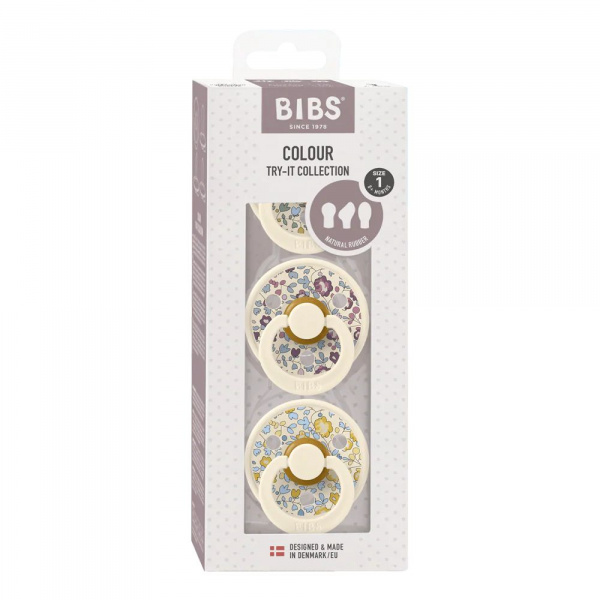 Bibs pacifiers try-it colour liberty eloise 3 pack Bibs