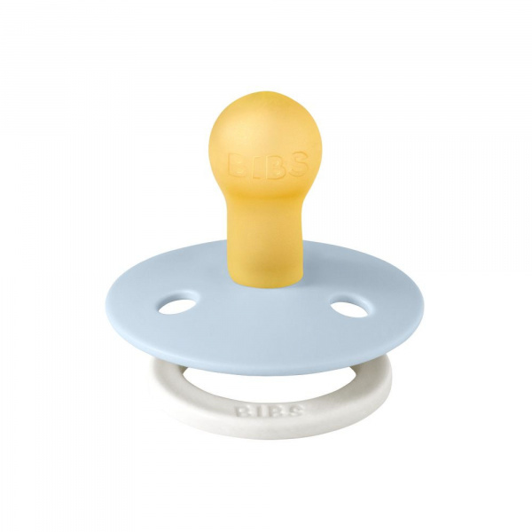 Pack de 2 sucettes colour caoutchouc phosphorescente 0-6 mois iron et baby blue Bibs