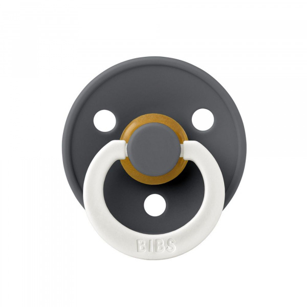 Pack de 2 sucettes colour caoutchouc phosphorescente 0-6 mois iron et baby blue Bibs