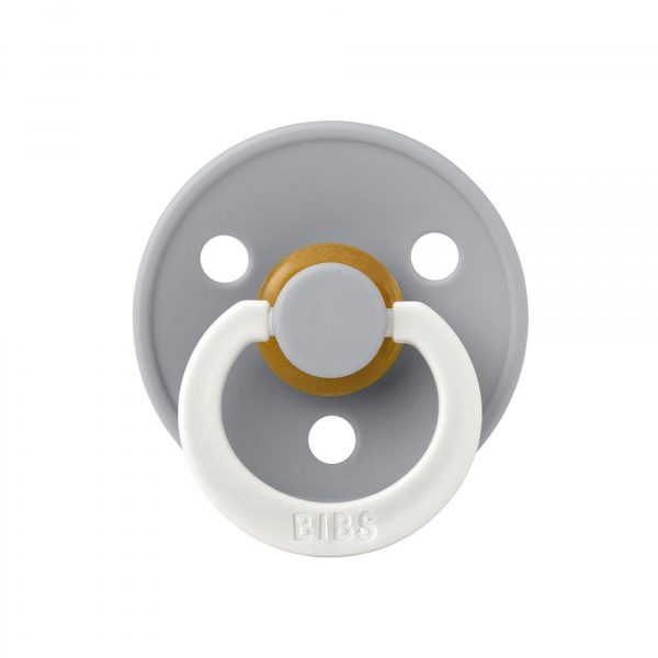 Pack de 2 sucettes colour caoutchouc phosphorescente 0-6 mois sage et cloud Bibs