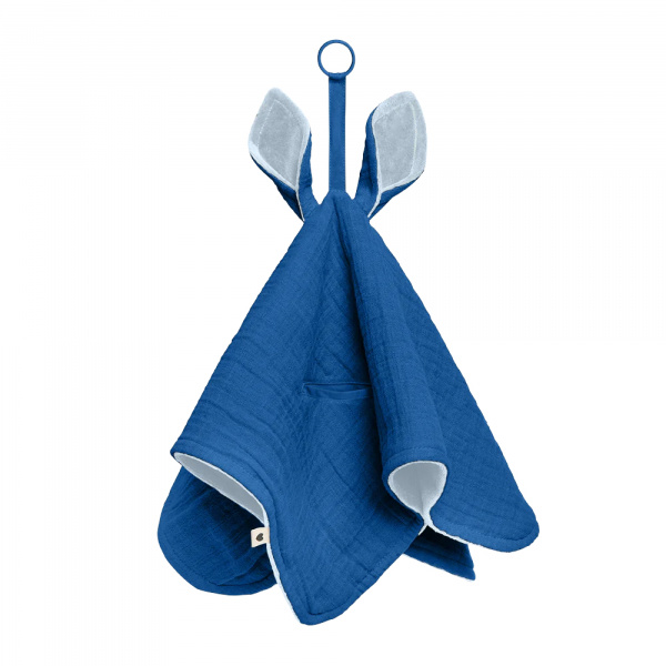Doudou plat kangourou cornflower Bibs