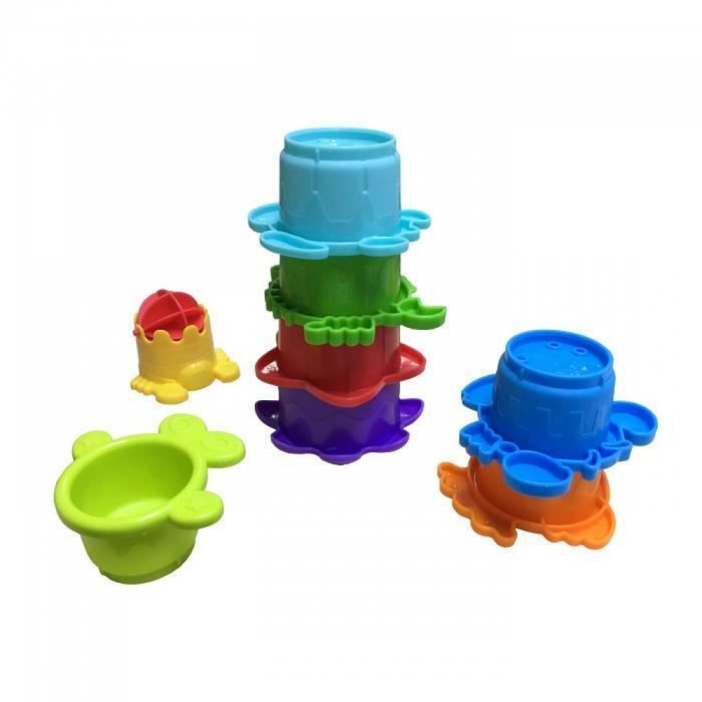 Jouet de bain gobelets gigogne de Infantino sur allobebe