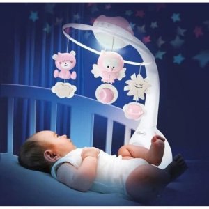 Mobile douce nuit 3 en 1 taupe Infantino