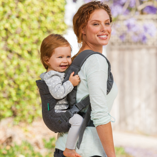 Porte bébé flip ergo 4 en 1 gris Infantino
