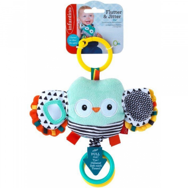 Hochet vibrant hibou Infantino