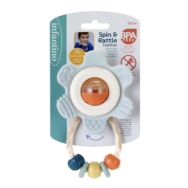 Hochet fleur - pastel Infantino