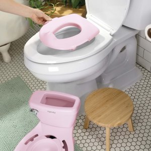 Pot 2-en-1 pour bébé avec réducteur, rose Ingenuity