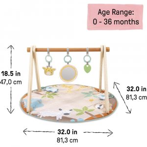 Tapis d'éveil pliable rond Ingenuity