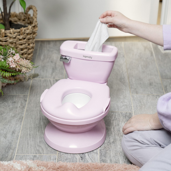 Pot 2-en-1 pour bébé avec réducteur, rose Ingenuity