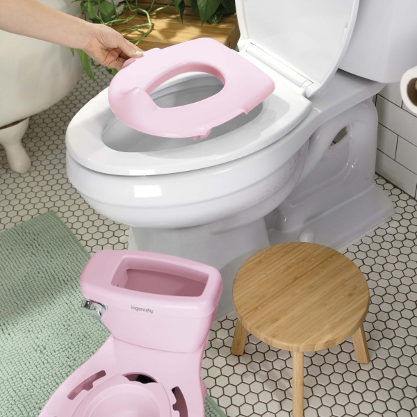 Pot 2-en-1 pour bébé avec réducteur, rose Ingenuity